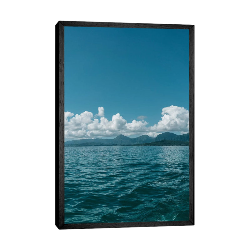 Hawaiian View by Bethany Young - Print on Canvas, 66.04cm H x 45.72cm W x 3.81cm D, Black Framed