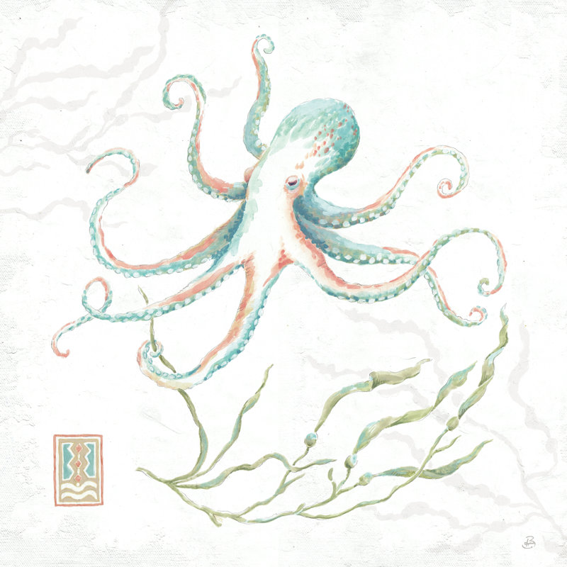 Mer délicate V, H 12 po x l 12 po