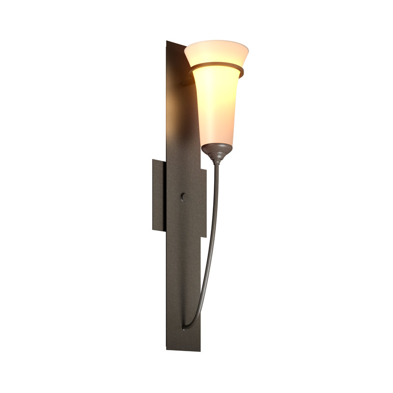 Banded Wall Torch Sconce, Dark Smoke