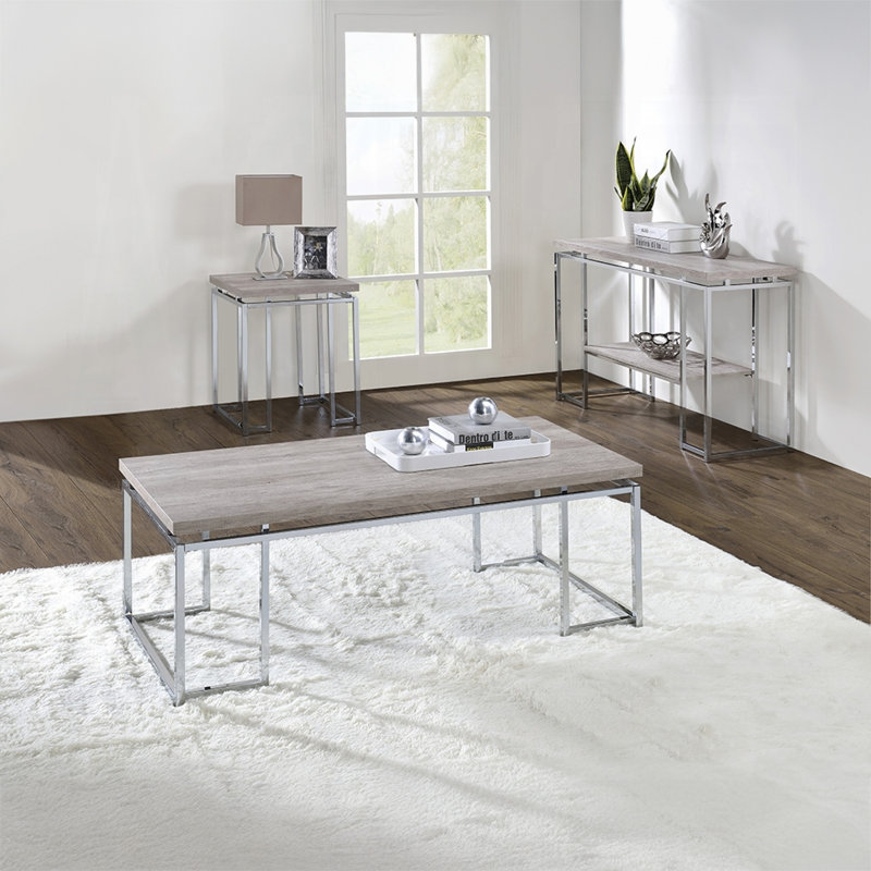 Chafik 3-pcs Living Room Table Set