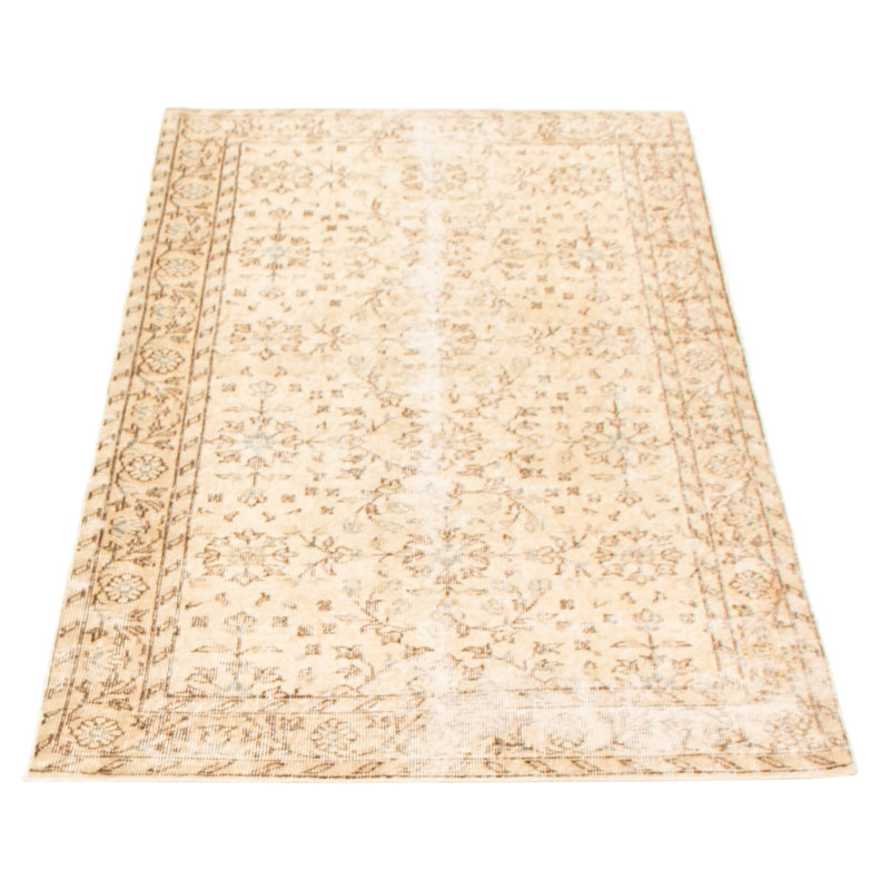 Treasia One-of-a-Kind 3'10" X 6'9" 2000s Wool Area Rug in Cream