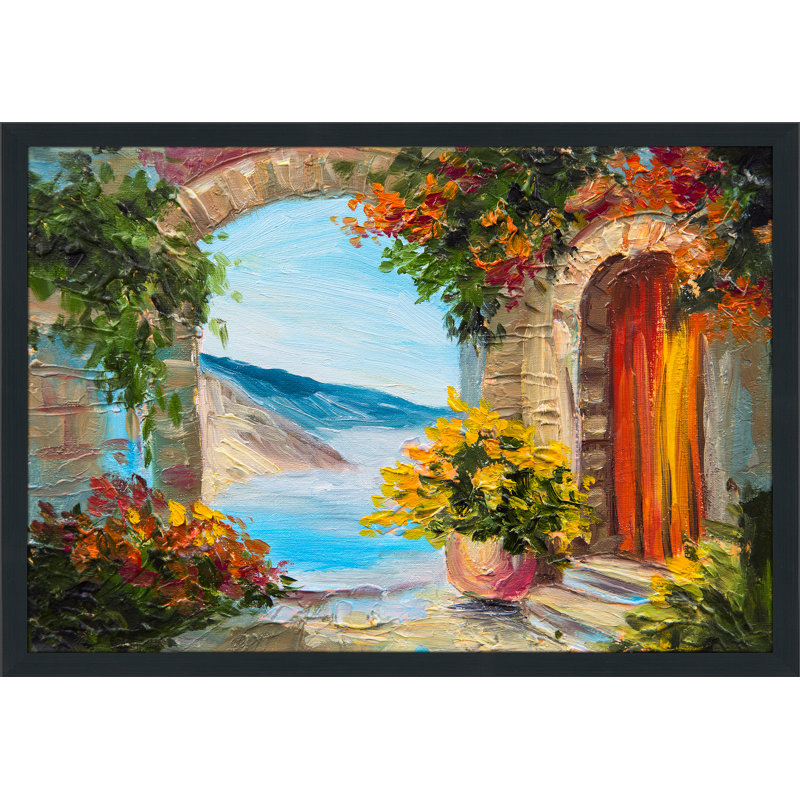 « european vista 2 », reproduction d’art encadrée, H 35,5 po x l 51,5 po x P 0,75 po