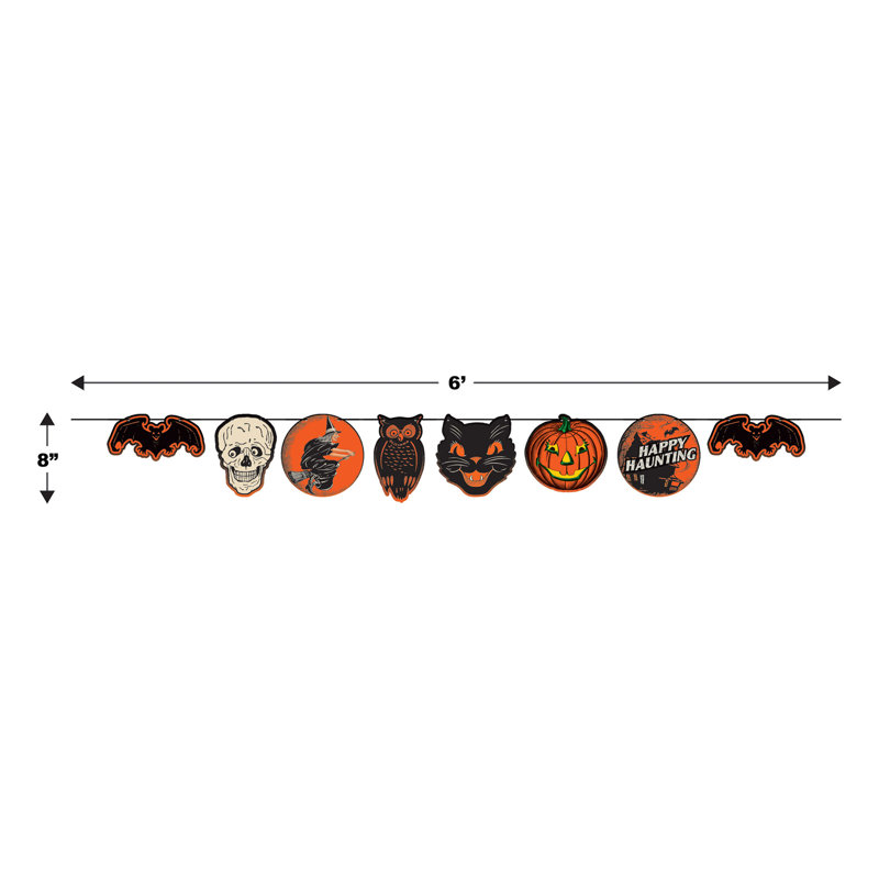 Banderole rétro d'Halloween
