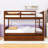 Wood Full Over Full Bunk Bed With Twin Trundle And Guardrails-343130890