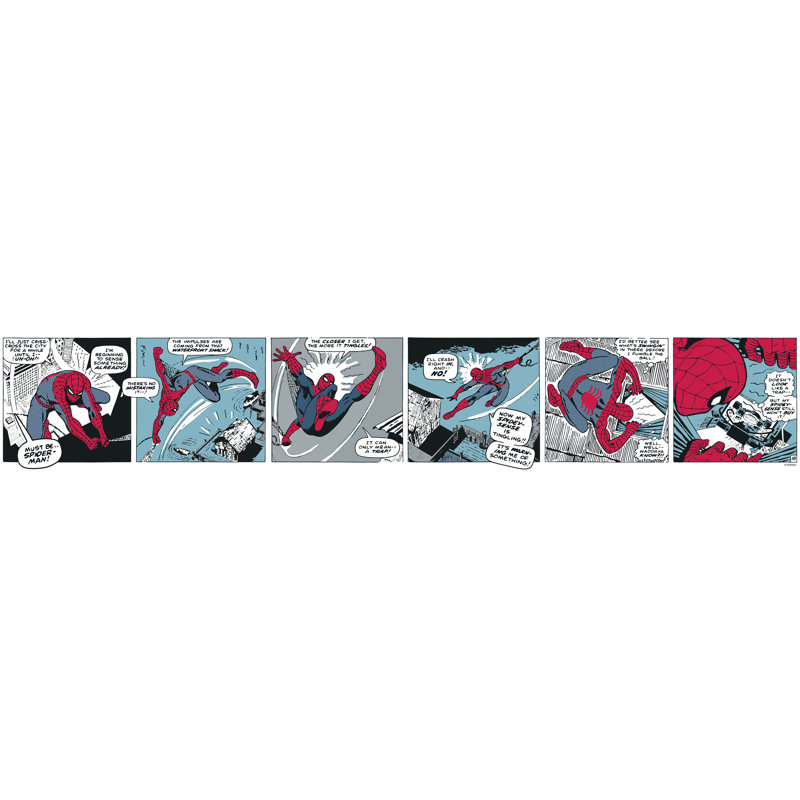 Adhésif bleu autocollant bleu Spider-Man Comic