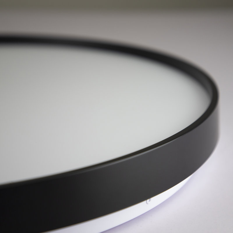 Geza LED Flush Mount, Black
