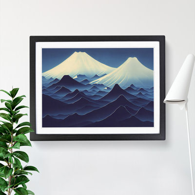 XH1022-8640X Superb Japanese Mountains - Single Picture Frame Print