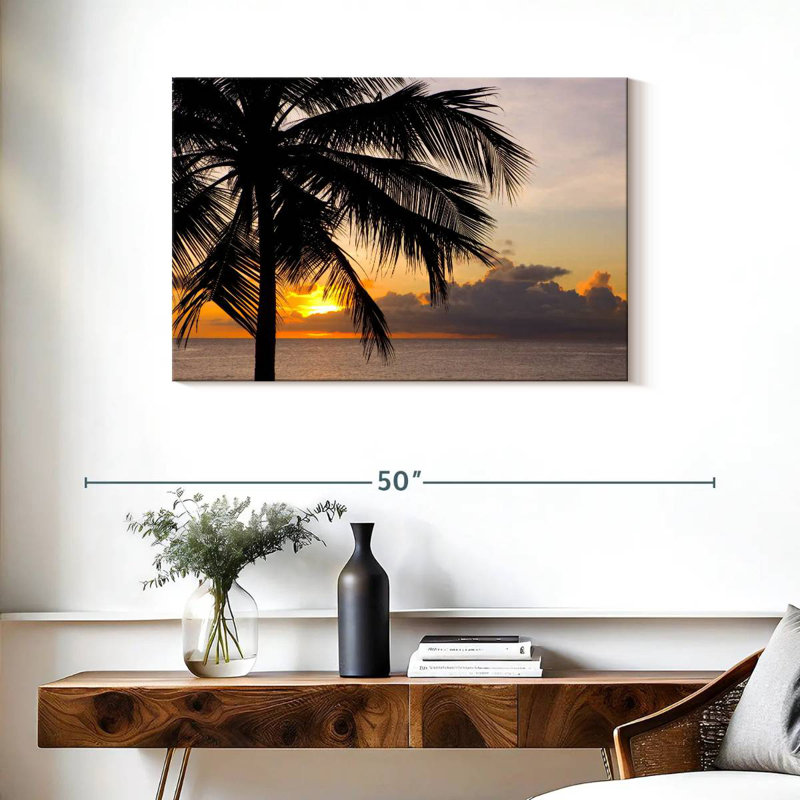 Barbados Coconut Tree, 24" H x 36" W