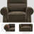 Pushback Recliner Chair, Chenille Upholstered Accent Chairs, Adjustable Reclining Sofa-97828930