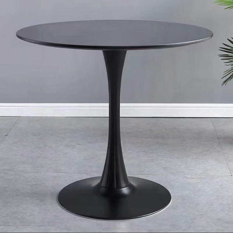 Table de salle à manger noire Tulip, H 29,1 po x L 23,6 po x l 23,6 po