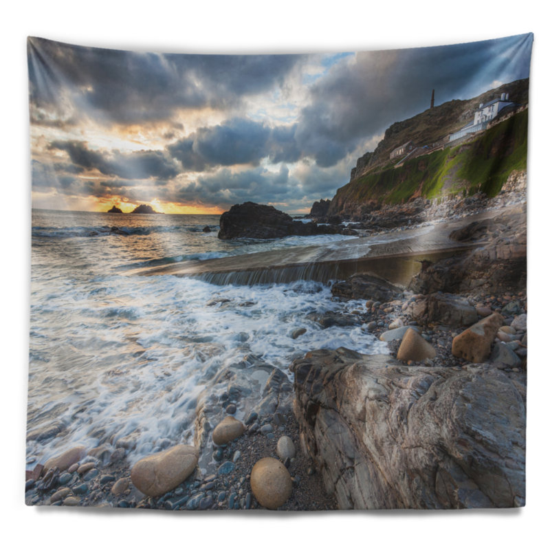 Seashore prests cove tapisserie du cap-cornouailles, H 32 po x l 39 po