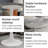 Marble-Top Round Side Table With Tapered Pedestal Base, Ideal For Living Room, Modern Minimalist Design-2055262468-2055262469