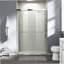 Porte de douche, porte coulissante semi-sans cadre pour douche à l'italienne