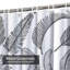 Croquis de feuille exotique floral avec feuilles exotiques noir et blanc avec 12 crochets-387937044