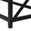 Bedroom Accent In Grey Laminate - Black Metal Frame, Modern Design Table For Decorative Items Laminate,