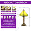 Lampe de table florale 14 "de style Tiffany (ampoule incluse)