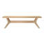 Banc de salle à manger à pieds croisés Muhsina (60 po / 1520 mm)-1275662695