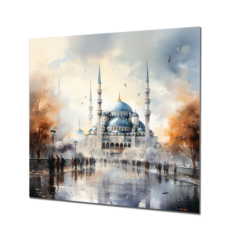 Mosquée bleue turque, art sérénité II, H 29 po x l 29 po