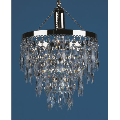 1 - Light Clear/Nickel Crystal Pendant