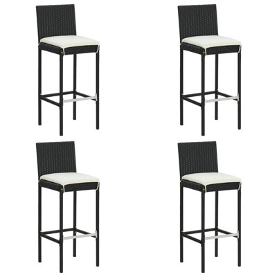 Cowgill 29.92" Patio Bar Stool with Cushion by Red Barrel Studio