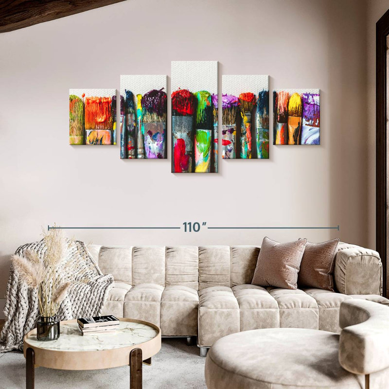 Paint Brushes, 42" H x 92" W