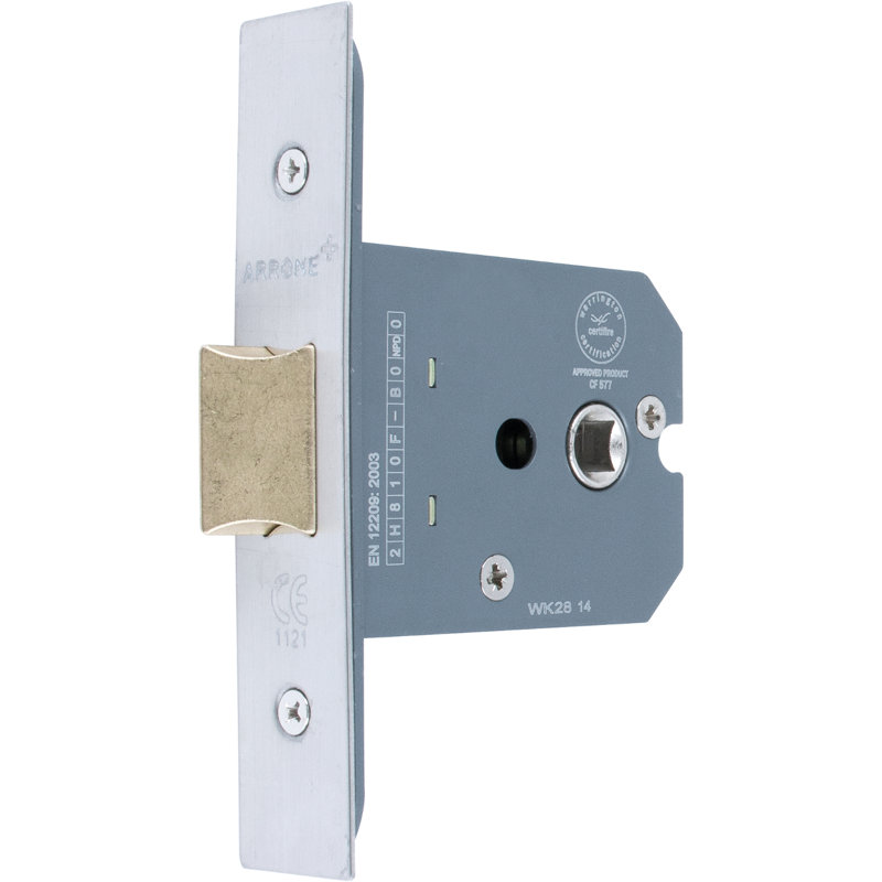 Stainless Steel Latch, 5.8cm H x 1.5cm W x 7.7cm D