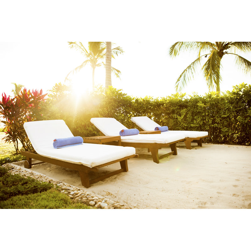 Tanning Chaises In Punta Mita by Orbon Alija - No Frame Art Prints on Canvas, 61cm H x 91cm W