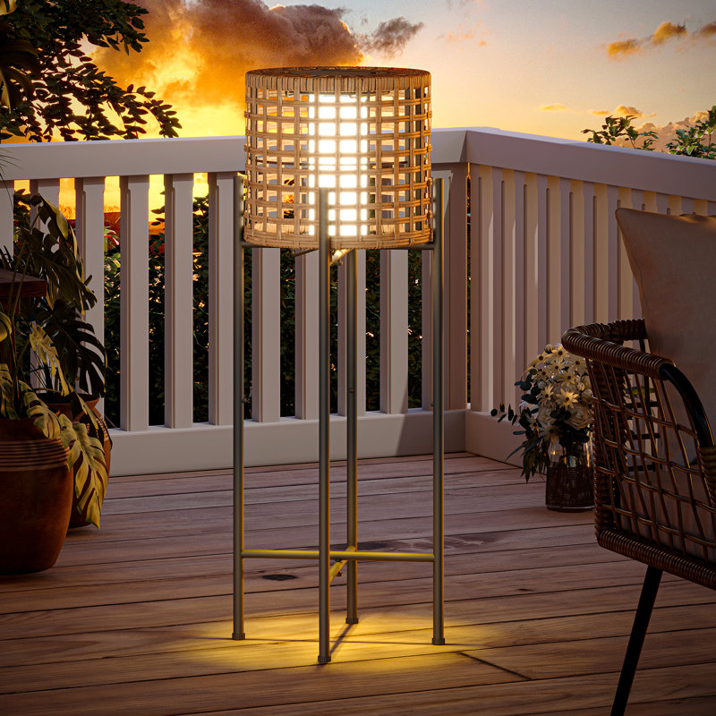 Lampe sur pied à énergie solaire avec lumière DEL