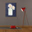 «Tranquil Blossoms 4 Navy C» par James Wiens, art mural sur toile-361880981