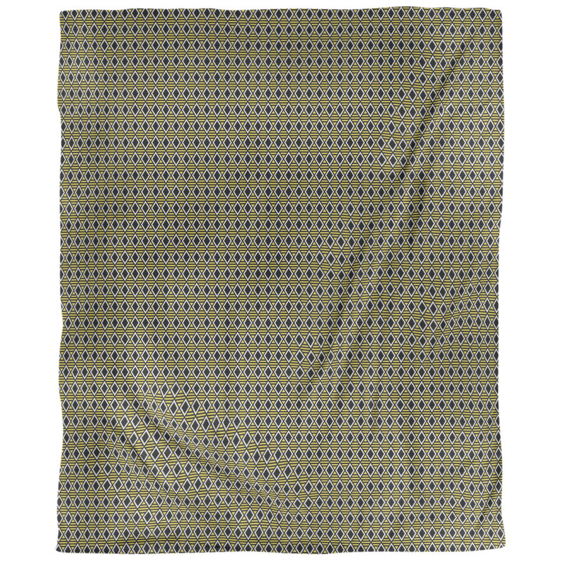 Housse de couette Katelyn Elizabeth, Housse de couette pour lit simple, Noir/jaune