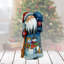 Masterpiece Wood Carved Snowman Santa Little Helprs Figurine