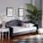 Lockbourne Modern And Contemporary Grey Velvet Fabric Upholstered And Dark Brown Finished Wood Full Size Daybed-808675617-808675619
