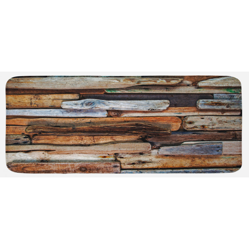 Tapis de cuisine bois flottant