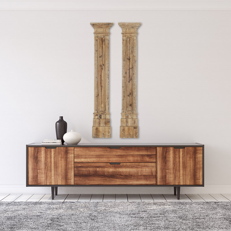 Rustic Buildings & Architecture Wall Decor on Solid Wood