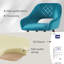 Sunni 67cm Velvet Upholstered Arm Bar Stool with Footrest-907437683