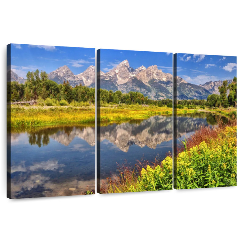 Alvord Schwabacher Landing Grand Teton, H 20 po x l 33 po