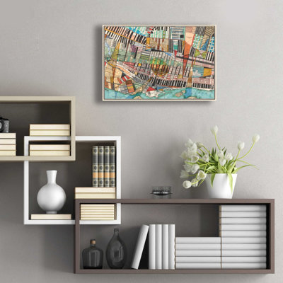 «Modern Map of Montreal» par Nikki Galapon, art mural en verre acrylique