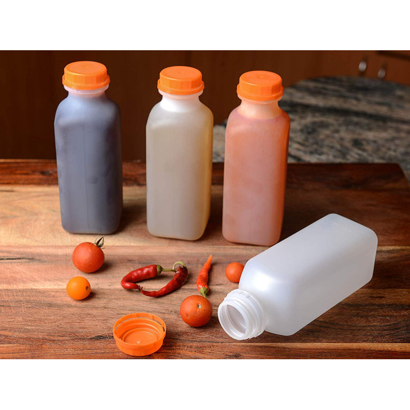 Andelko Foggy Plastic Juice Bottle, 12oz