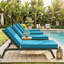 Coussin de chaise longue d'extérieur 2 pièces, 80 po x 26 po x 4 po-647617544-647617549-654445042