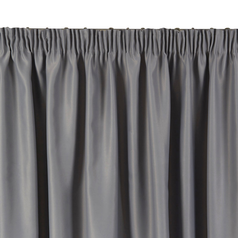 Night Blackout Single Curtain Panel, Dark Gray, 57.09" W x 109.2" L
