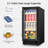 15" Black Beverage Refrigerator 130 Can Built-In/Freestanding Beer Cooler Fridge With Basket And Reversible Hinge
