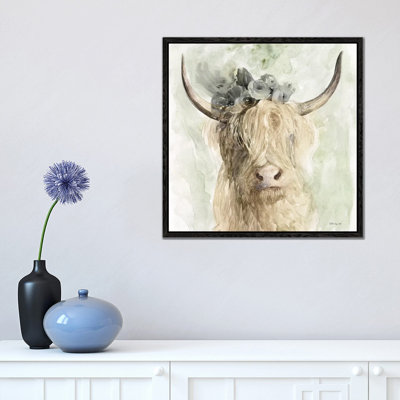 Cow and Crown I 1 Piece Wall Art on Canvas