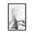 Toile avec cadre gris