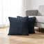 Housse de coussin 3D en velours côtelé denim bleu 3D 20 * 20 pouces 2 pièces / ensemble-123041420-123041422