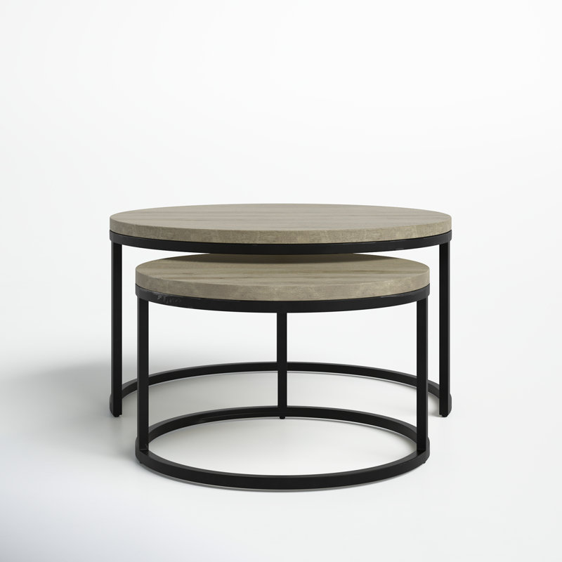 Winham Solid Wood Nesting End Table
