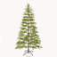 Arbre de Noël artificiel complet 6 pi avec lumières DEL, base en métal et 612 pointes