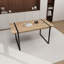 Ensemble de table de salle à manger 5 pièces, table de salle à manger en bois avec pieds en métal