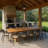 Alyisa Extendable Rectangular FSC Wood Outdoor Dining Table - Light finish-1455340952