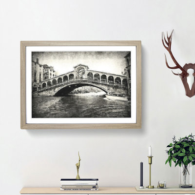 Rialto Bridge Venice Italy - Framed Print