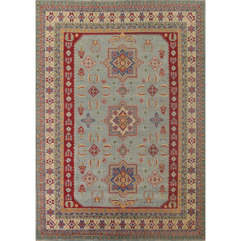 Tapis oriental bleu clair Kazak